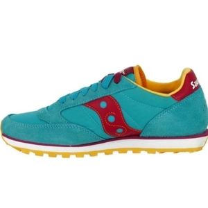 Saucony Jazz Low Pro Peacock Blue/Red Sneaker
